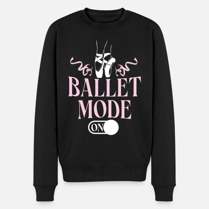 Ballet Dancer Dance Girl Ballerina - Männer Premium Bio Pullover - Schwarz