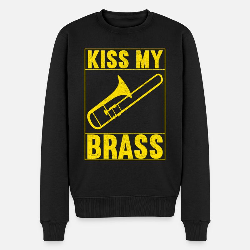 Posaune Trombone - Pull Premium bio Homme - noir