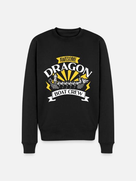 Awesome Dragon Boat Crew - Men's Premium Organic Jumper - black