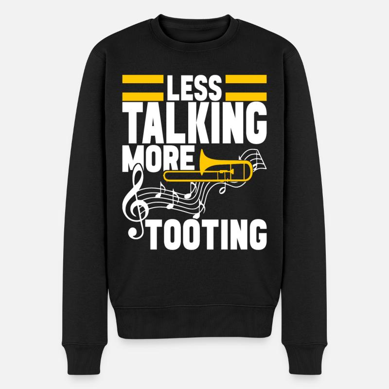 Posaune Trombone - Pull Premium bio Homme - noir