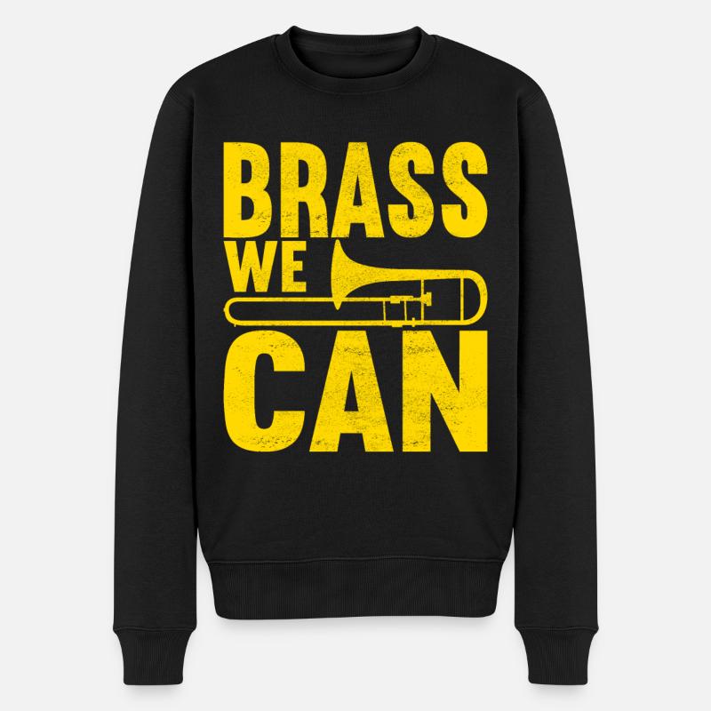 Posaune Trombone - Pull Premium bio Homme - noir