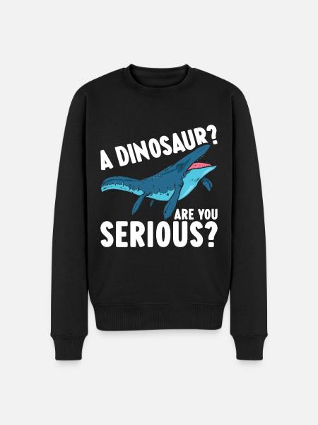 Mosasaurus Dinosaur - Men's Premium Organic Jumper - black