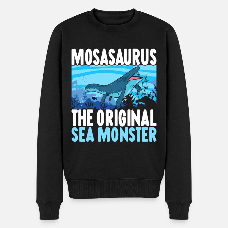 Dinosaure mosasaure - Pull Premium bio Homme - noir