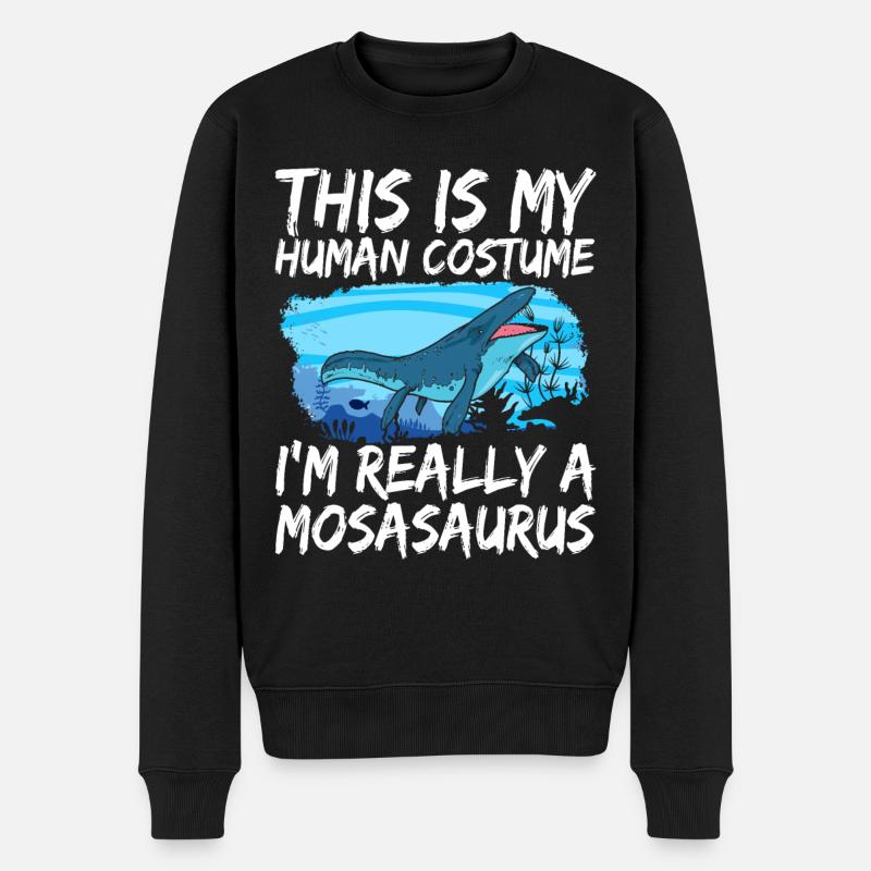 Dinosaure mosasaure - Pull Premium bio Homme - noir