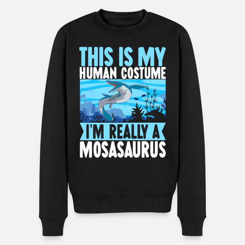 Dinosaure mosasaure - Pull Premium bio Homme - noir