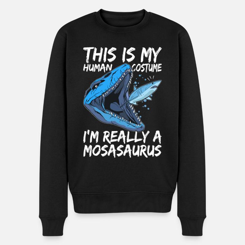 Dinosaure mosasaure - Pull Premium bio Homme - noir