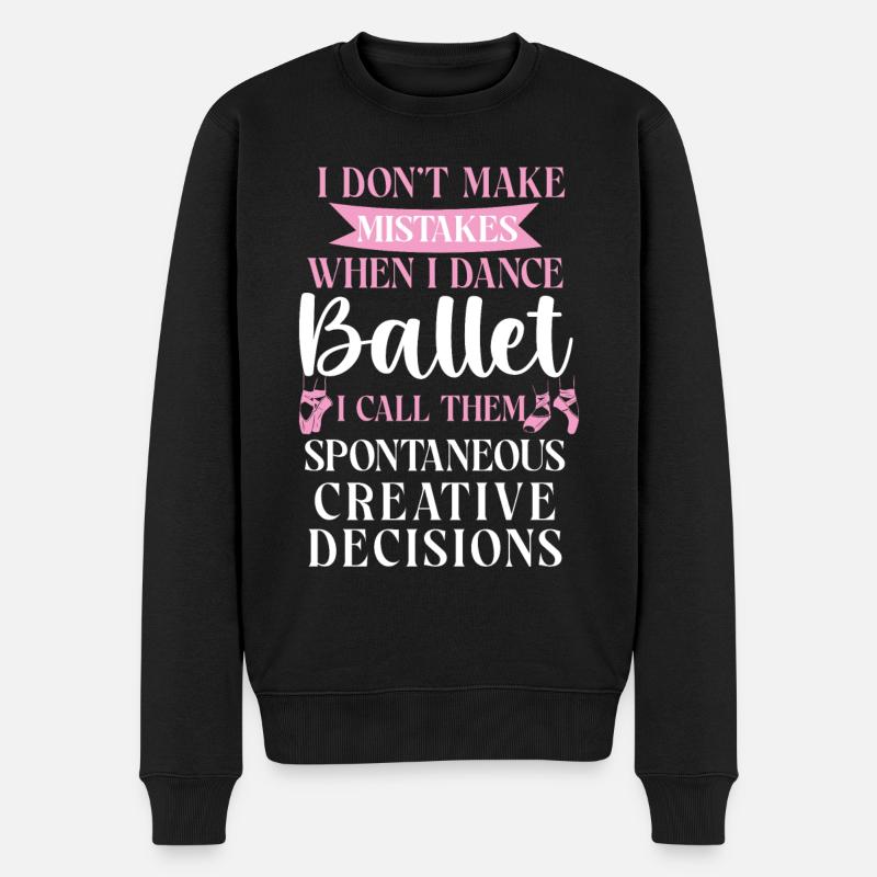Ballet Danseuse Danse Ballerine - Pull Premium bio Homme - noir