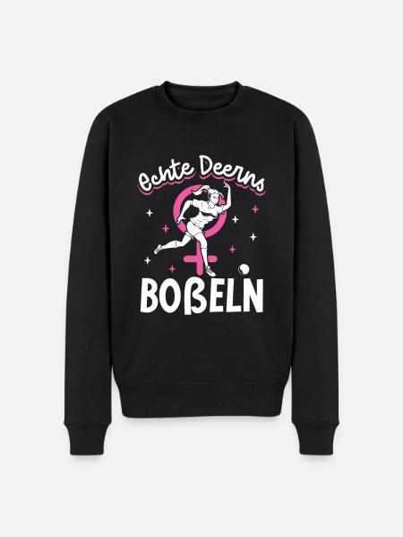 Echte Deerns Boßeln - Männer Premium Bio Pullover - Schwarz