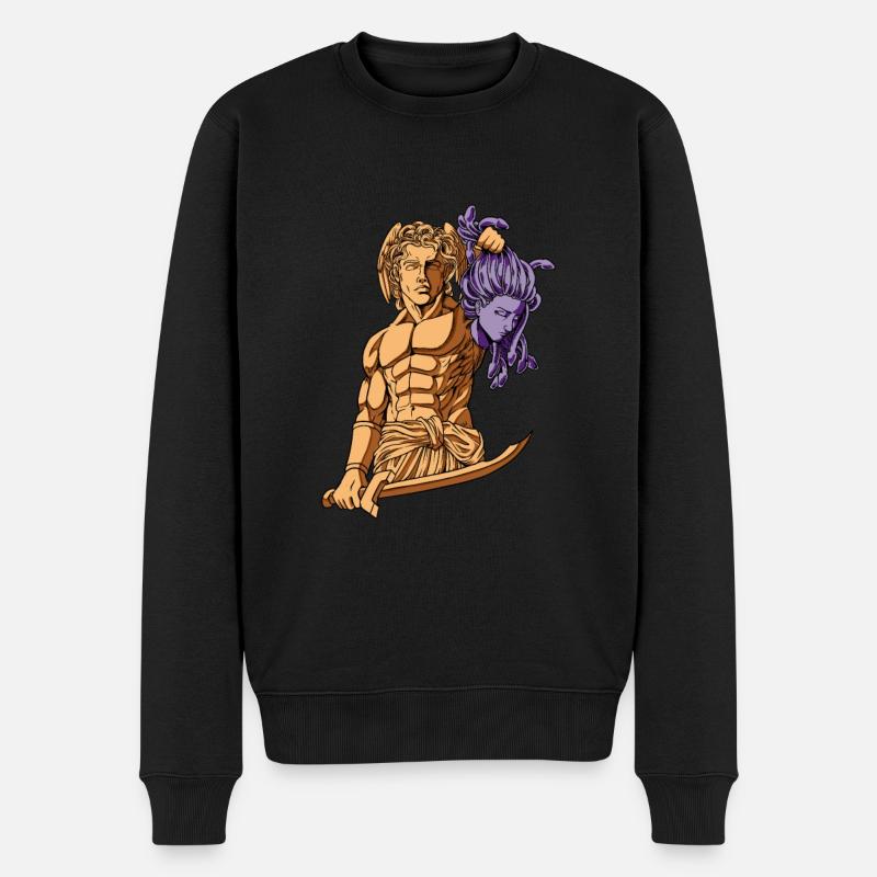 Persée et Méduse - Pull Premium bio Homme - noir