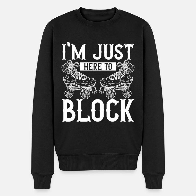 Roller derby - Pull Premium bio Homme - noir
