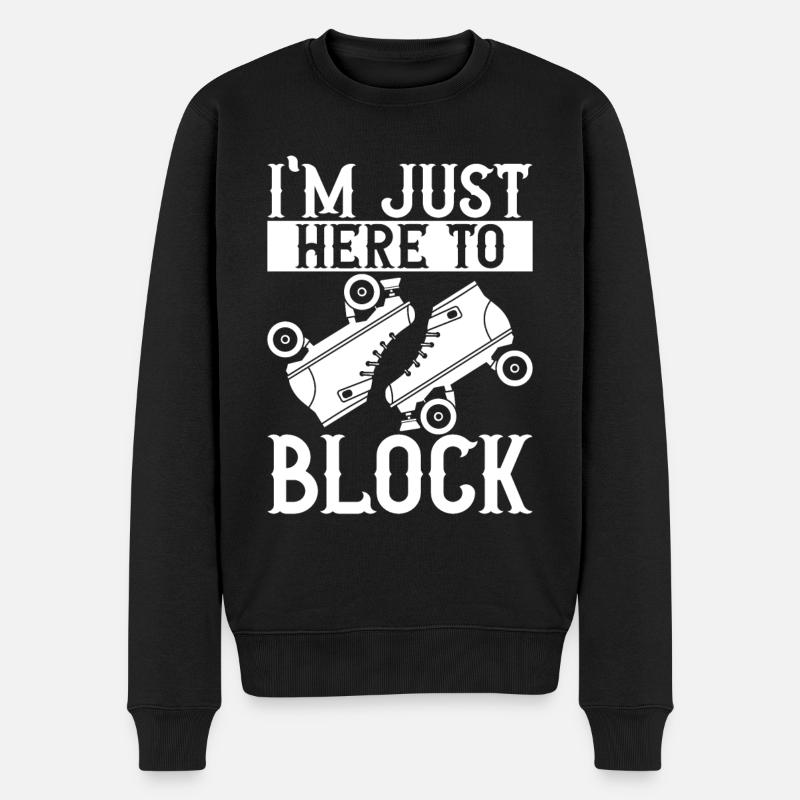 Roller derby - Pull Premium bio Homme - noir