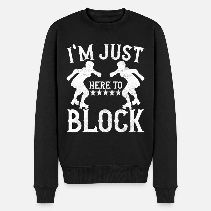 Roller derby - Pull Premium bio Homme - noir