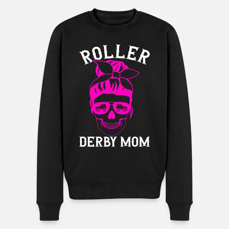 Roller Derby - Männer Premium Bio Pullover - Schwarz