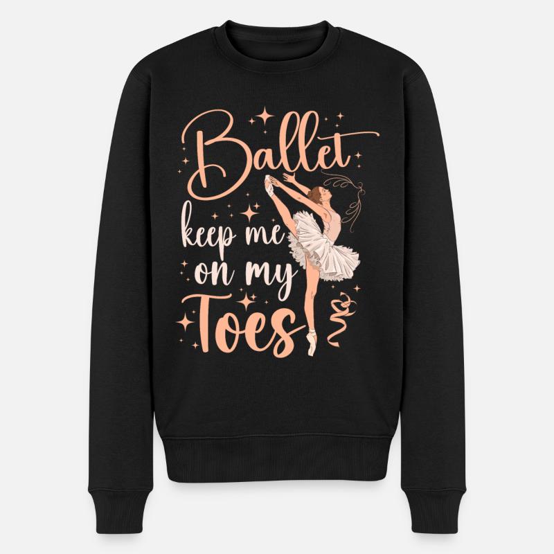 Ballet Danseuse Danse Ballerine - Pull Premium bio Homme - noir