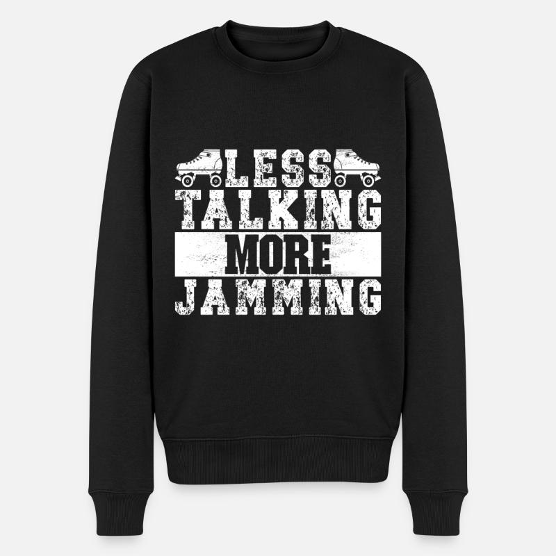 Roller Derby - Männer Premium Bio Pullover - Schwarz