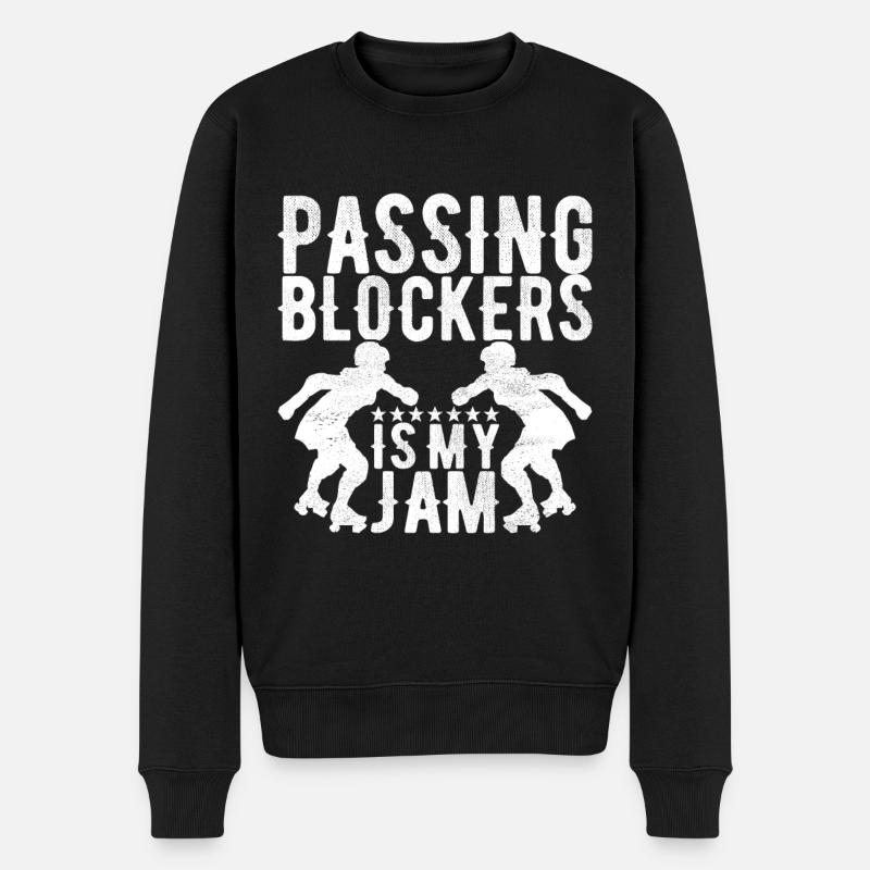 Roller derby - Pull Premium bio Homme - noir