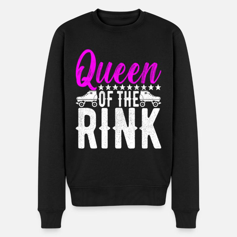 Roller Derby - Männer Premium Bio Pullover - Schwarz