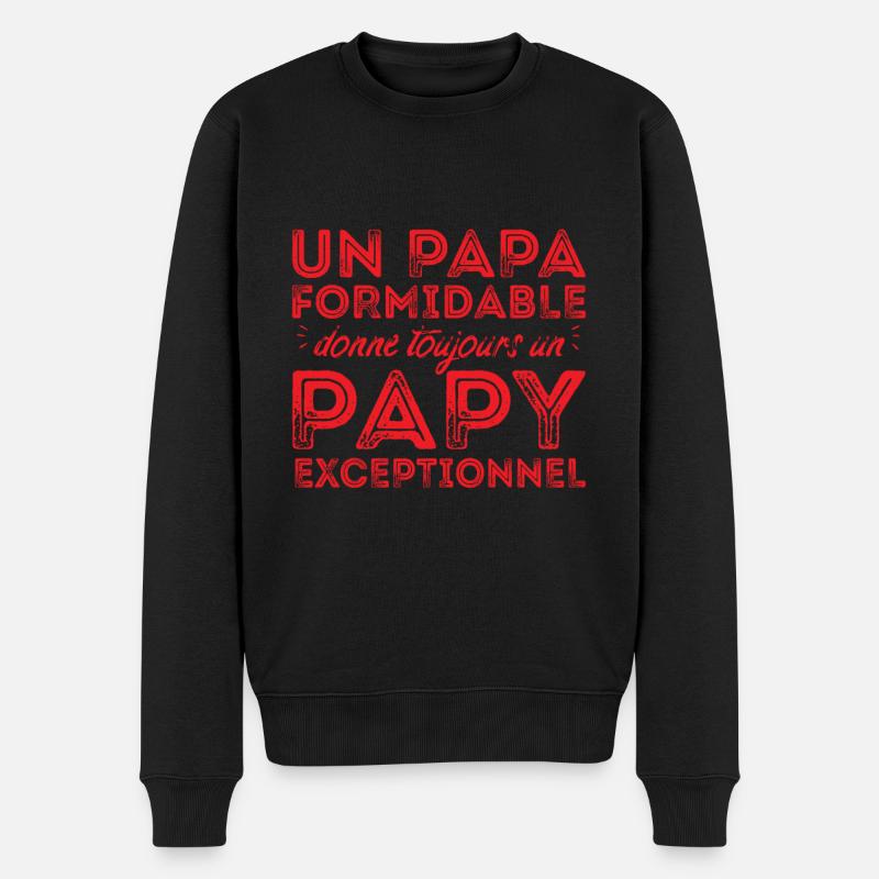 Papy exceptionnel ! - Pull Premium bio Homme - noir