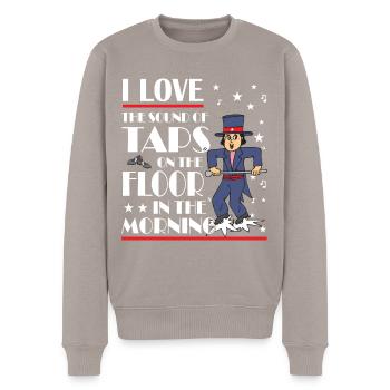 Tap Dance - Clogging Dance - Tap Dancer - Männer Premium Bio Pullover - Taupe - Vorne - Nico (187cm)