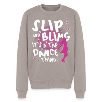 Tap Dance Queen - Funny Tap Dancing - Männer Premium Bio Pullover - Taupe - Vorne - Nico (187cm)