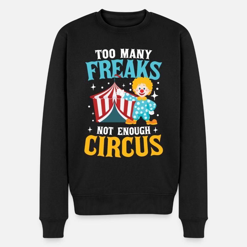 Not Enough Circus - Männer Premium Bio Pullover - Schwarz