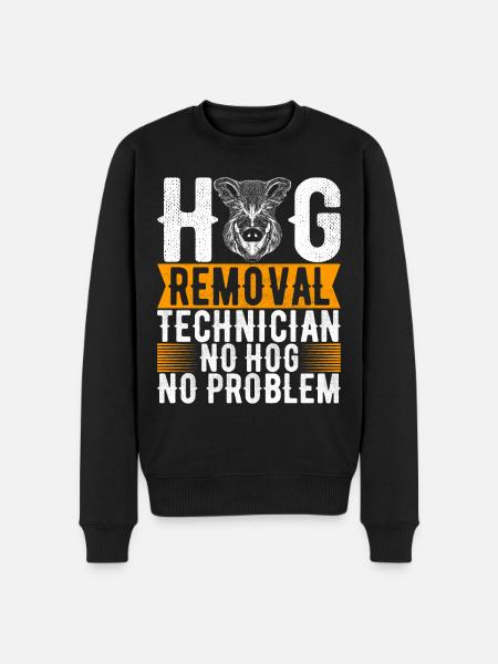 Jäger Wildschwein Jagen - Männer Premium Bio Pullover - Schwarz