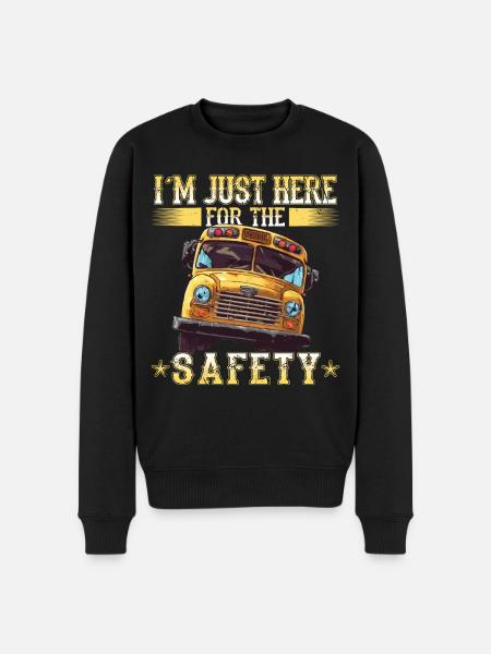 Schulbuswärter - Schulbusfahrer - Männer Premium Bio Pullover - Schwarz