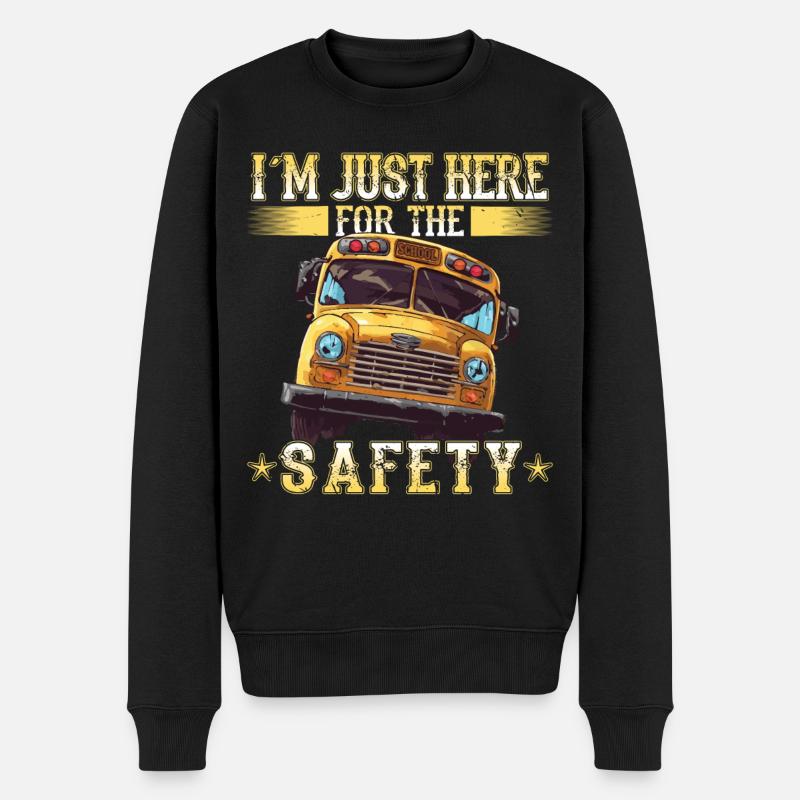 Schulbuswärter - Schulbusfahrer - Männer Premium Bio Pullover - Schwarz