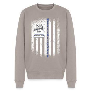 Assistant médical - Codeur médical - Pull Premium bio Homme - taupe - Devant - Nico (187cm)