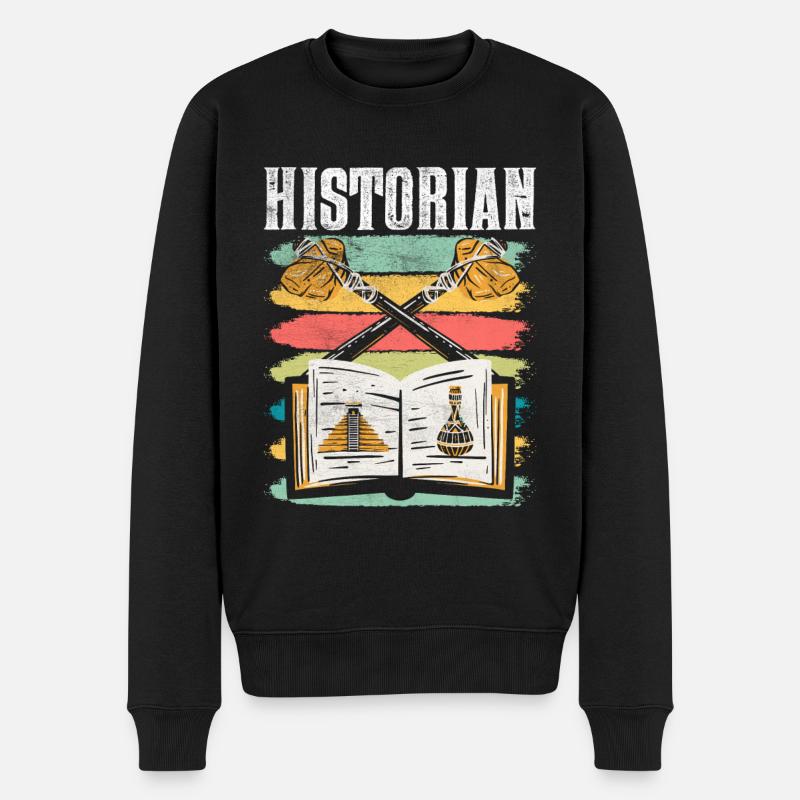 Historien Histoire Professeur d’histoire - Pull Premium bio Homme - noir