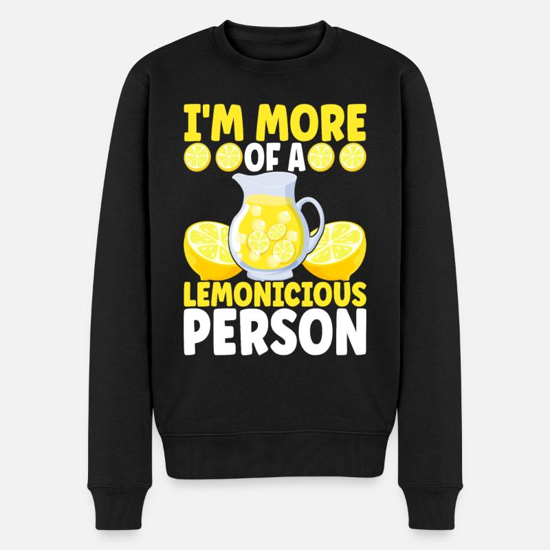 Limonade Limonadenstand - Männer Premium Bio Pullover - Schwarz