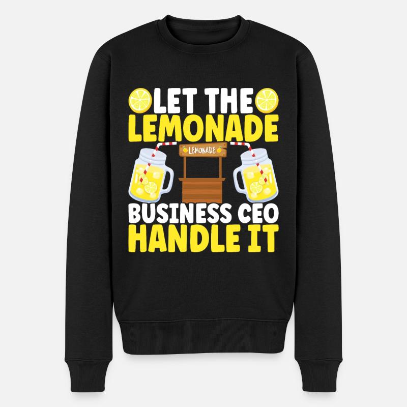 Limonade Limonadenstand - Männer Premium Bio Pullover - Schwarz