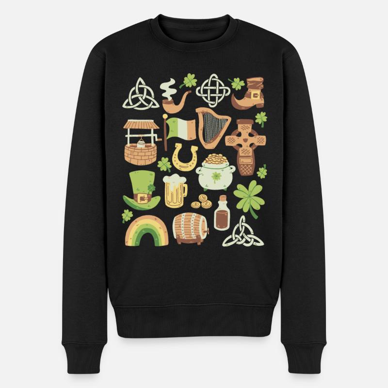 Irlande - Pull Premium bio Homme - noir