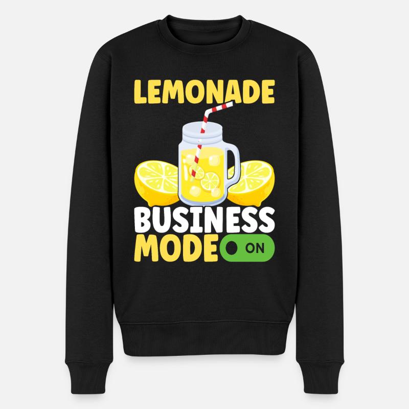 Limonade Limonadenstand - Männer Premium Bio Pullover - Schwarz