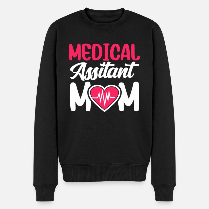 Assistante médicale Mère Médecin - Pull Premium bio Homme - noir