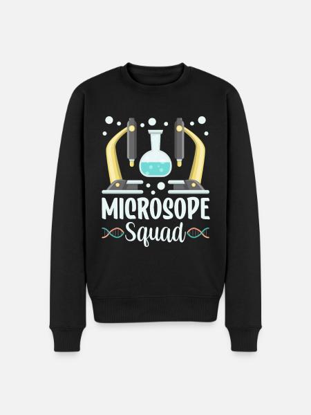 Microscope Team Sayings Microscope Microscopes - Men's Premium Organic Jumper - black