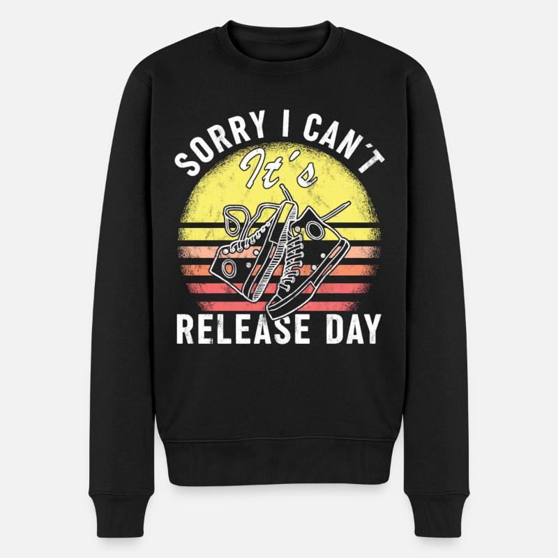 "Sorry, I can't - Men's Premium Organic Jumper - black