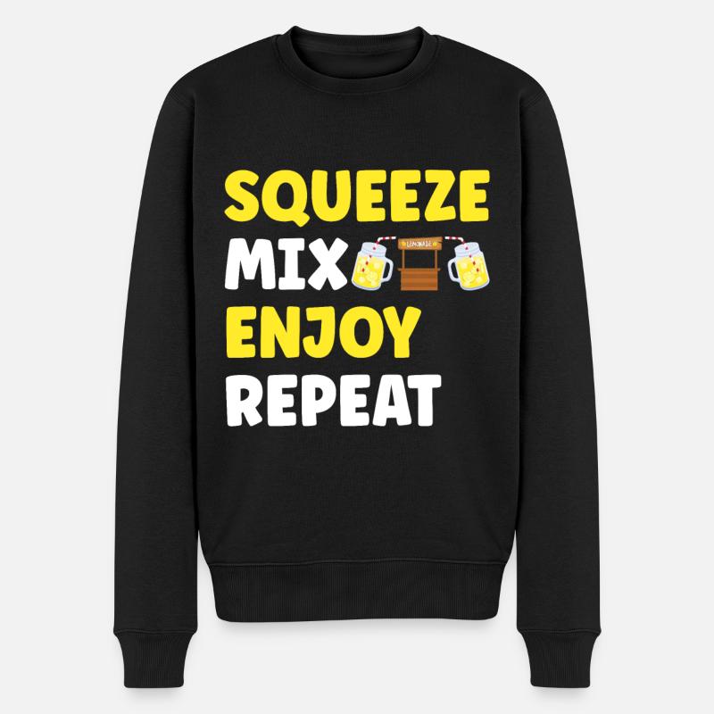 Limonade Limonadenstand - Männer Premium Bio Pullover - Schwarz