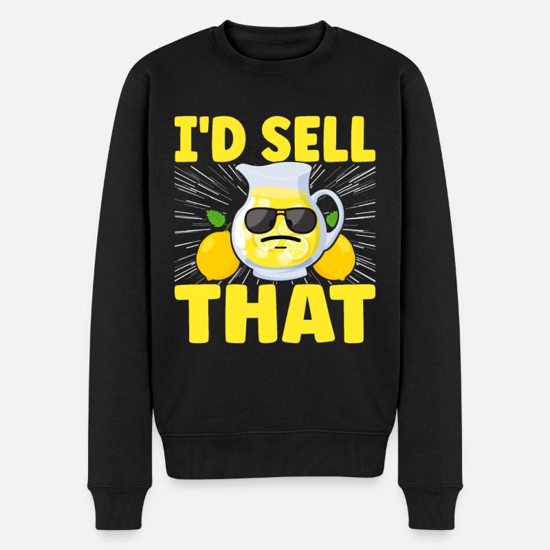 Limonade Limonadenstand - Männer Premium Bio Pullover - Schwarz