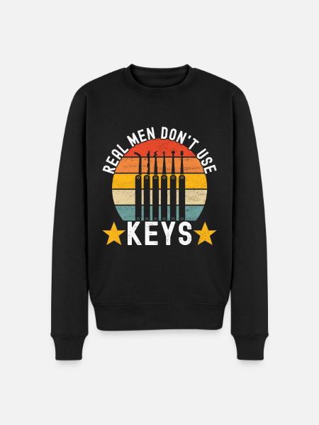 SchlĂĽsseldienst Locksmith Dietrich - Men's Premium Organic Jumper - black