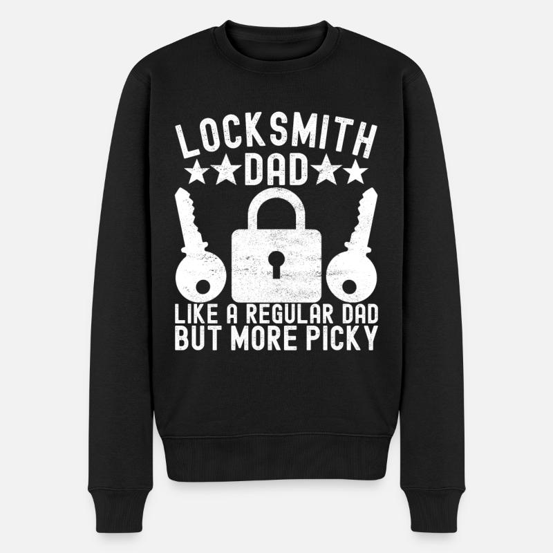 Schlüsseldienst Serrurier Dietrich - Pull Premium bio Homme - noir
