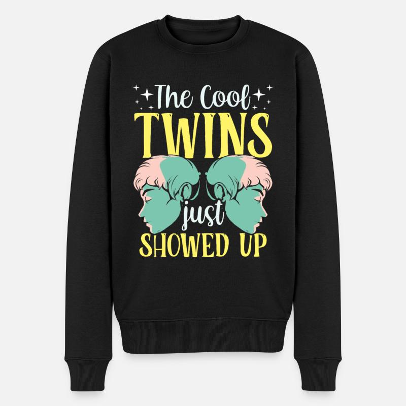 Les jumeaux cool viennent de faire surface de l’humour - Pull Premium bio Homme - noir