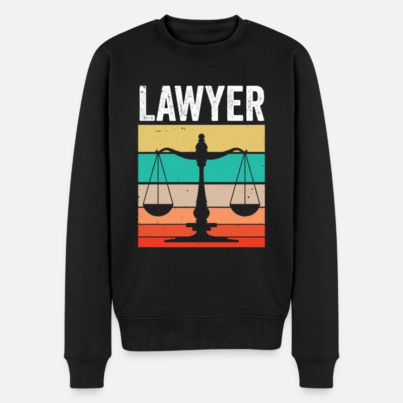 Diplôme d’avocat en droit - Pull Premium bio Homme - noir