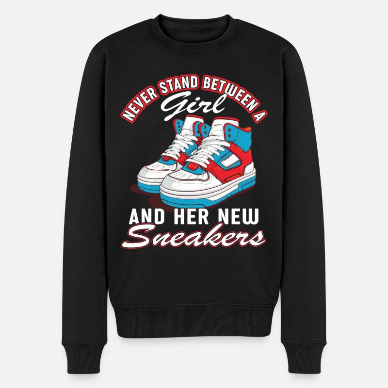 "Sneaker Mom" Funny Shoe - Men's Premium Organic Jumper - black