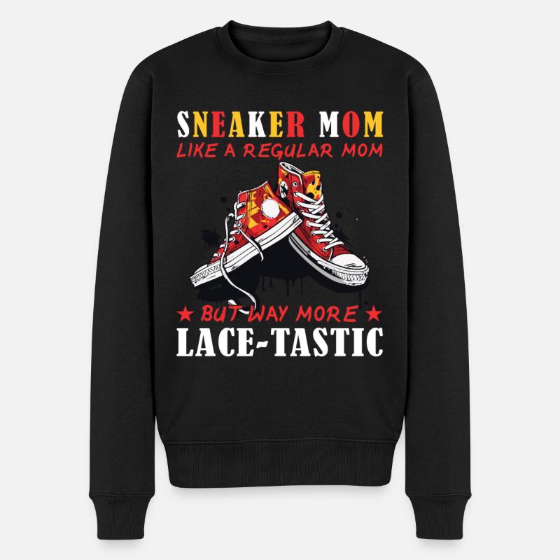 « Sneaker Mom » Chaussure Drôle - Pull Premium bio Homme - noir