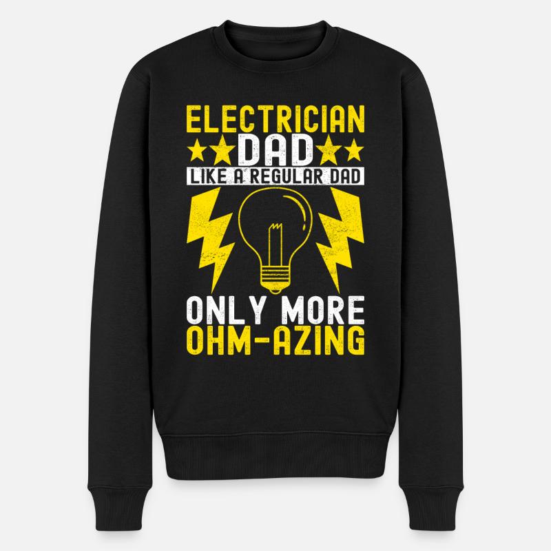Électricien Technicien en électronique - Pull Premium bio Homme - noir