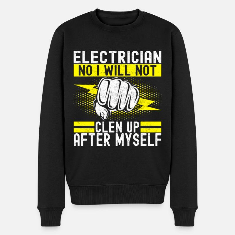 Électricien Technicien en électronique - Pull Premium bio Homme - noir