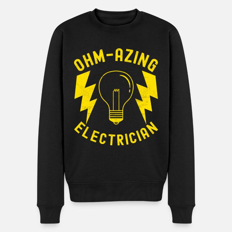 Elektriker Elektroniker - Männer Premium Bio Pullover - Schwarz