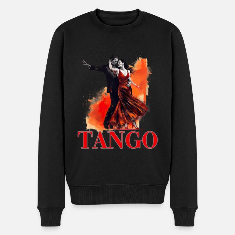 Tango Tanz für einen Tango Tänzer Tänzerinnen - Männer Premium Bio Pullover - Schwarz