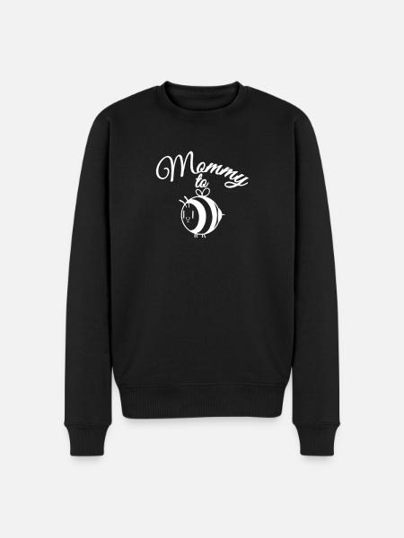 Maman à - Ventre bébé de la future mère - Pull Premium bio Homme - noir